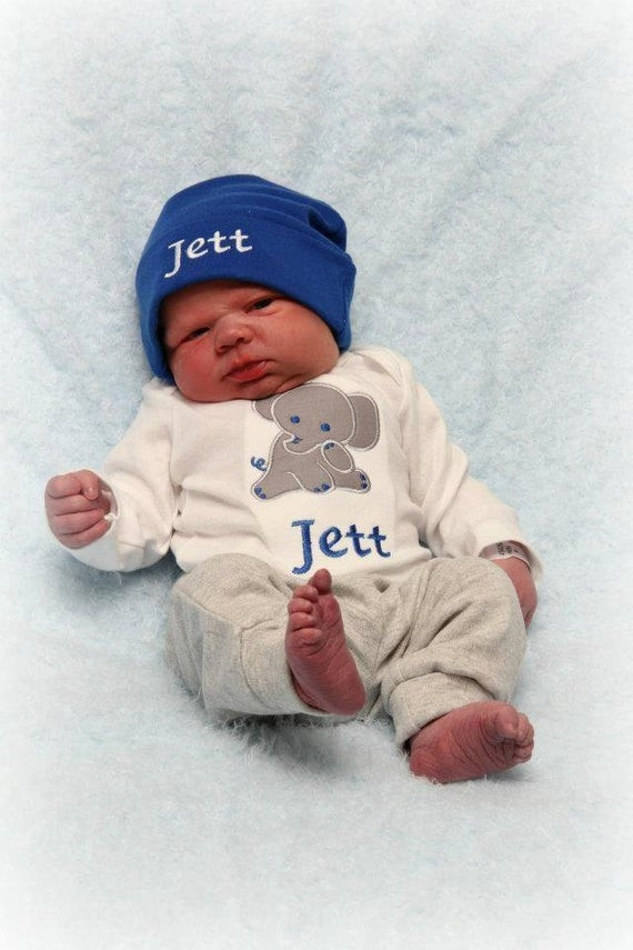 Monogrammed Baby Boy Gifts
 Items similar to Personalized Baby Boy Gift Set Bodysuit