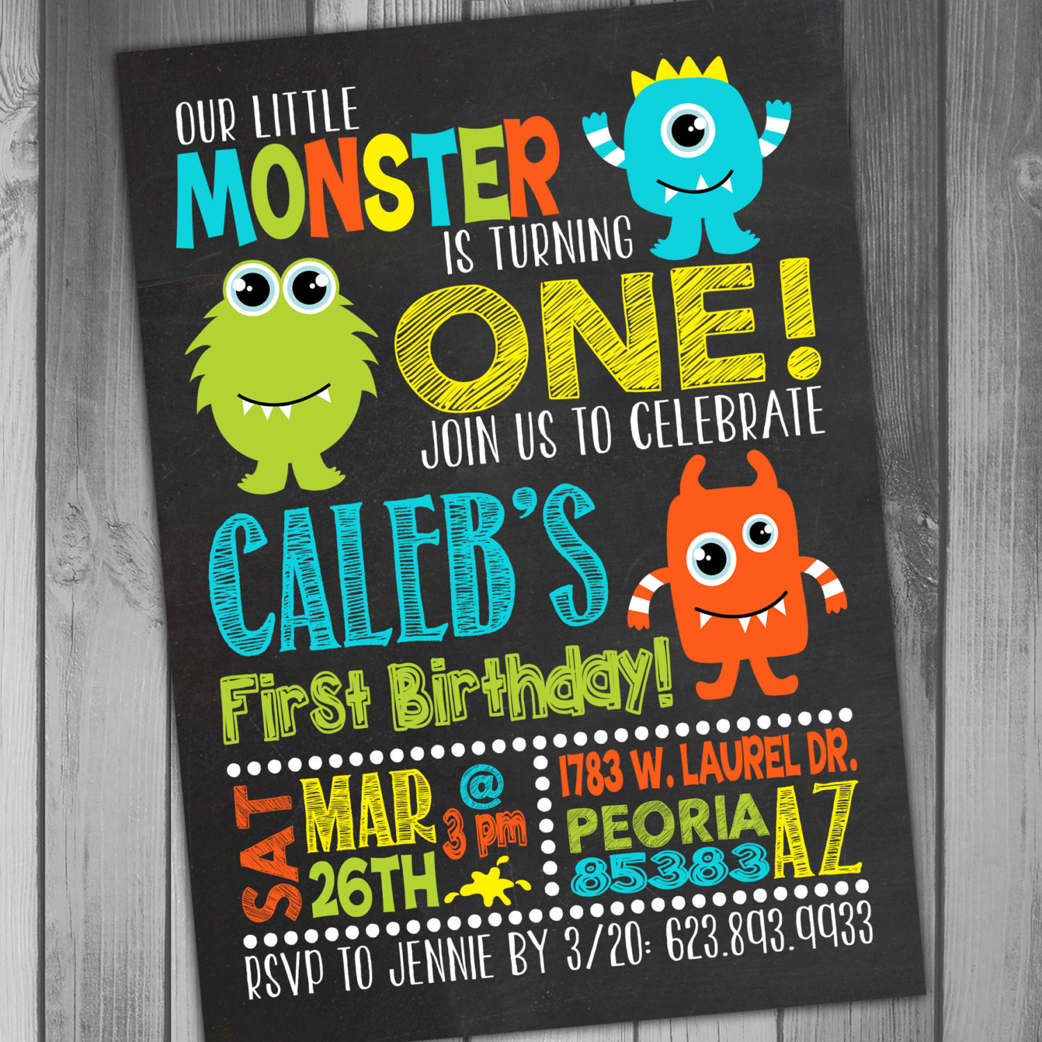 Monster Birthday Invitations
 Monster Birthday Invitation Little Monster Invitation Monster