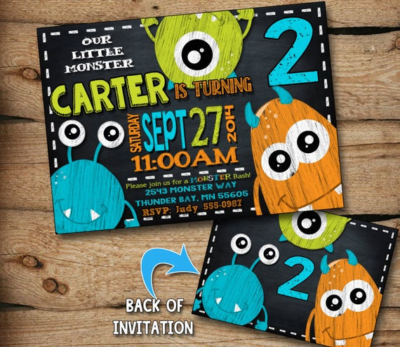 Monster Birthday Invitations
 monster birthday invitation monster invitation by