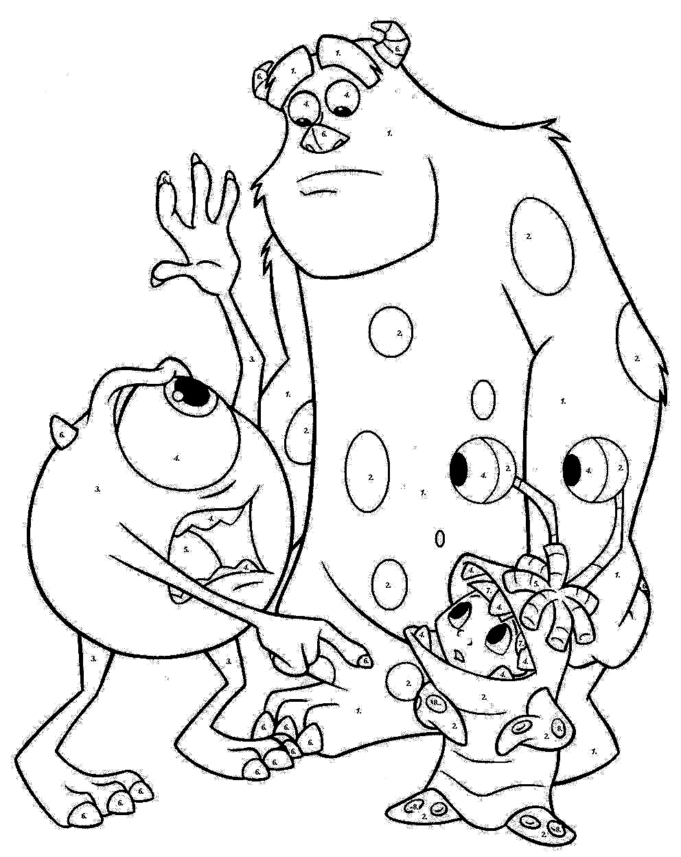 Monster Coloring Pages For Kids
 Disney Coloring Pages