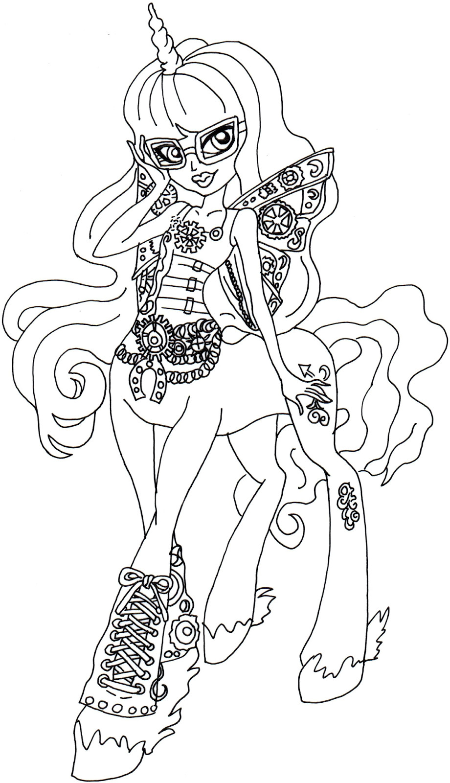 Monster Coloring Pages Printable
 Free Printable Monster High Coloring Pages Penepole