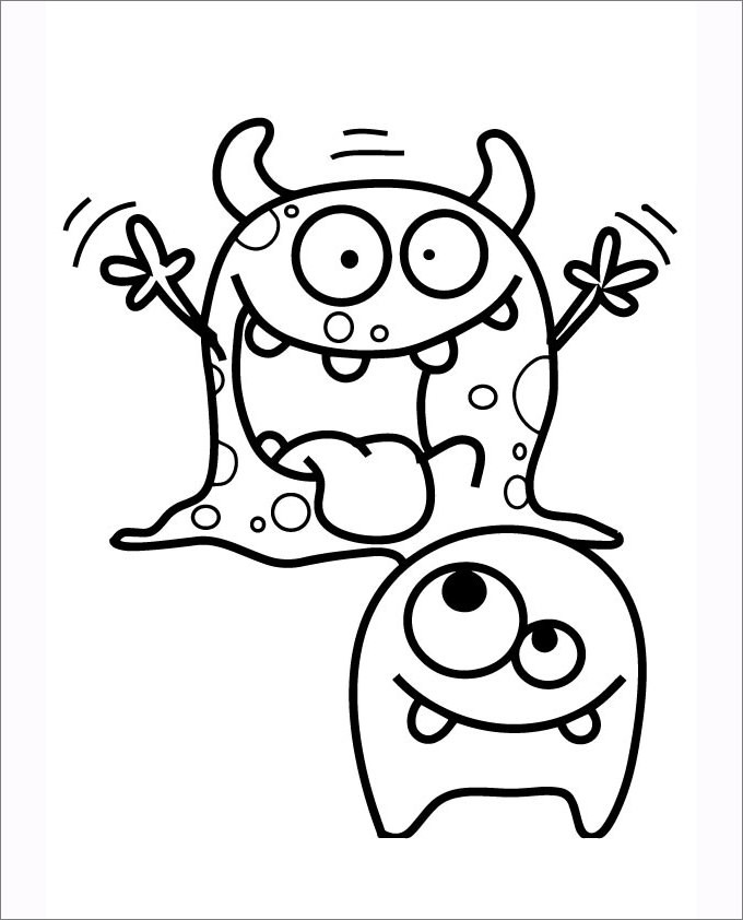 Monster Coloring Pages Printable
 Moshi Monsters Coloring Pages Free Coloring Pages