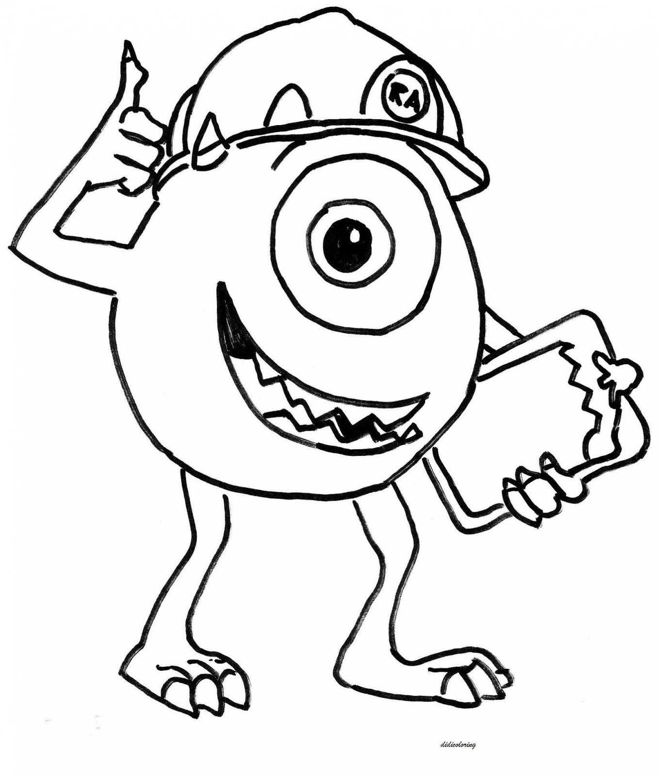 Monster Coloring Pages Printable
 dania rehman monster