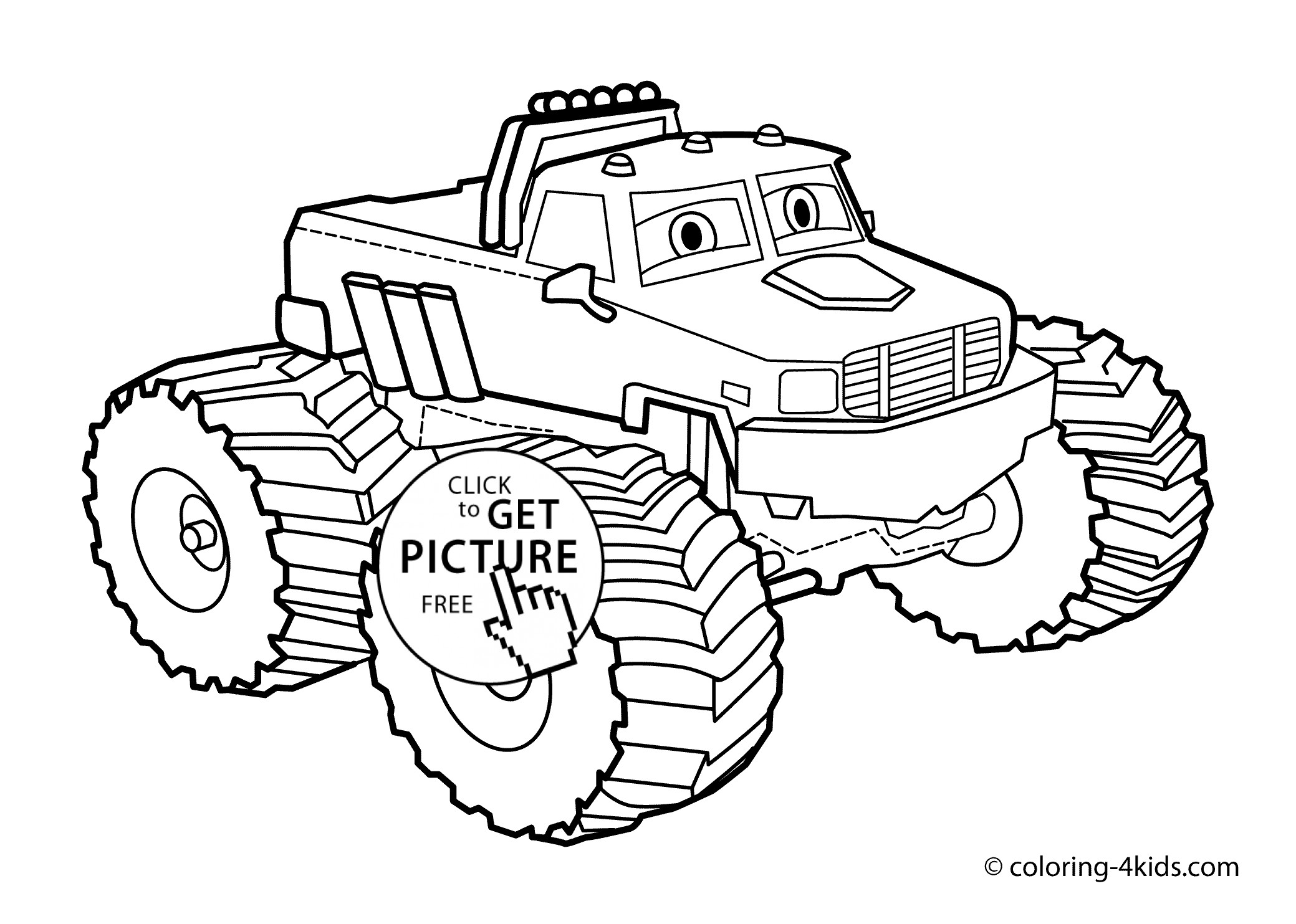 Monster Truck Coloring Pages For Kids
 Monster truck Coloring page for kids monster truck