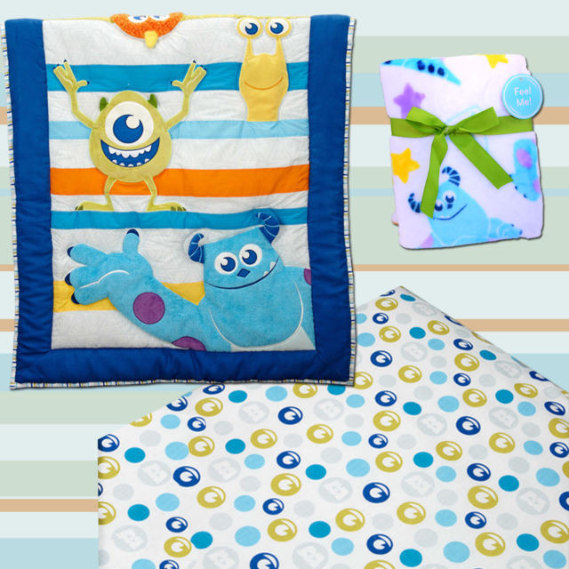 Monsters Inc Baby Decor
 Monsters Inc at Play 11piece Crib Bedding Set by Disney