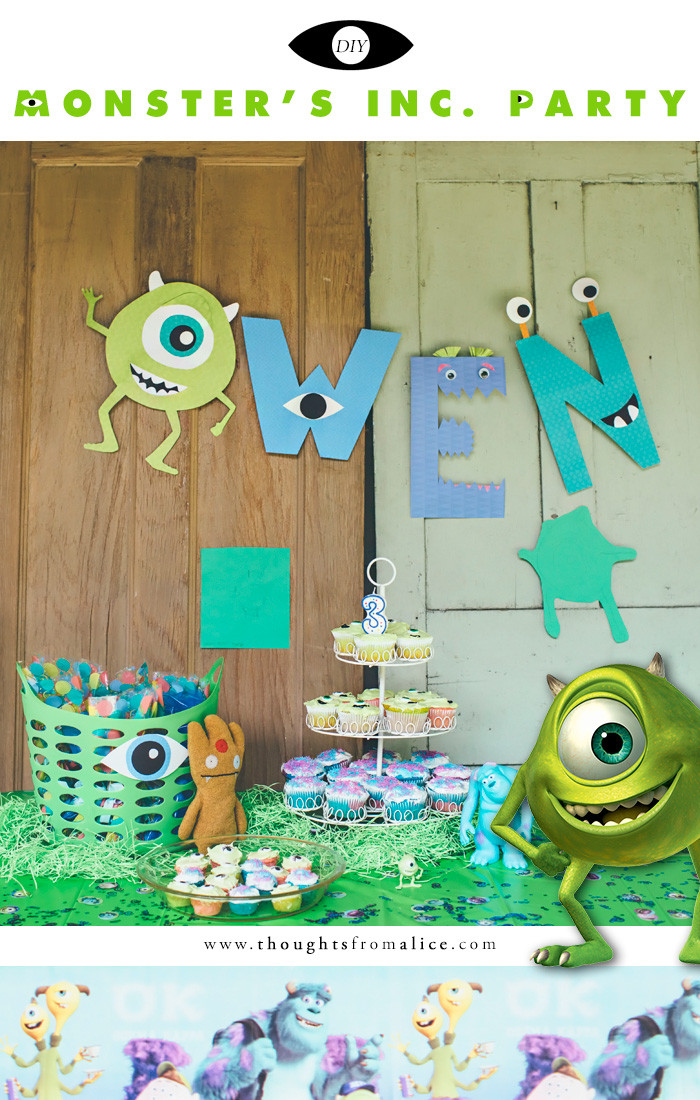 Monsters Inc Birthday Party
 DIY Monster’s Inc Birthday Party – Alice Wingerden