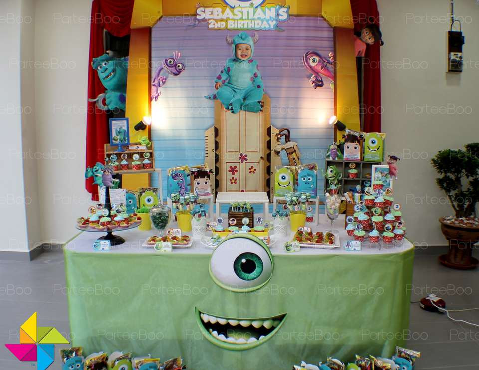Monsters Inc Birthday Party
 Monster Inc Birthday "Sebastian s 2nd SCARY birthday