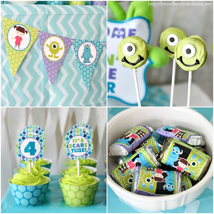 Monsters Inc Birthday Party
 Monsters Inc Birthday Party Love of Family & Home