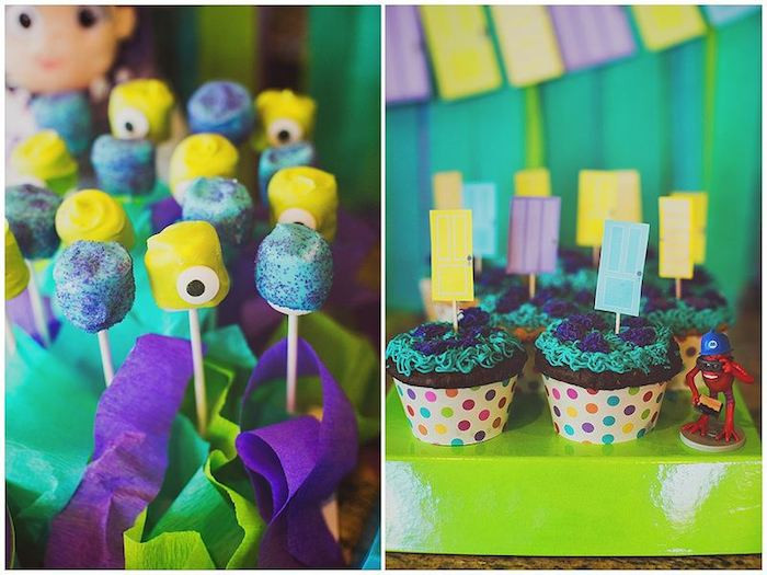 Monsters Inc Birthday Party Food Ideas
 Kara s Party Ideas Monsters Inc themed birthday party via
