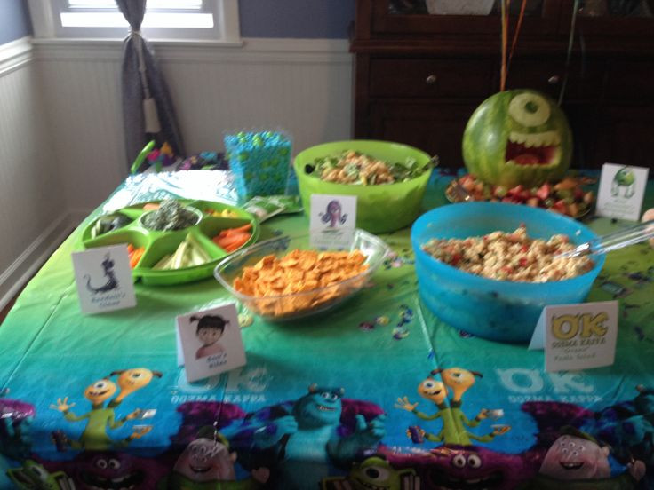 Monsters Inc Birthday Party Food Ideas
 Pin by Shauna Tompkins on Luke s party