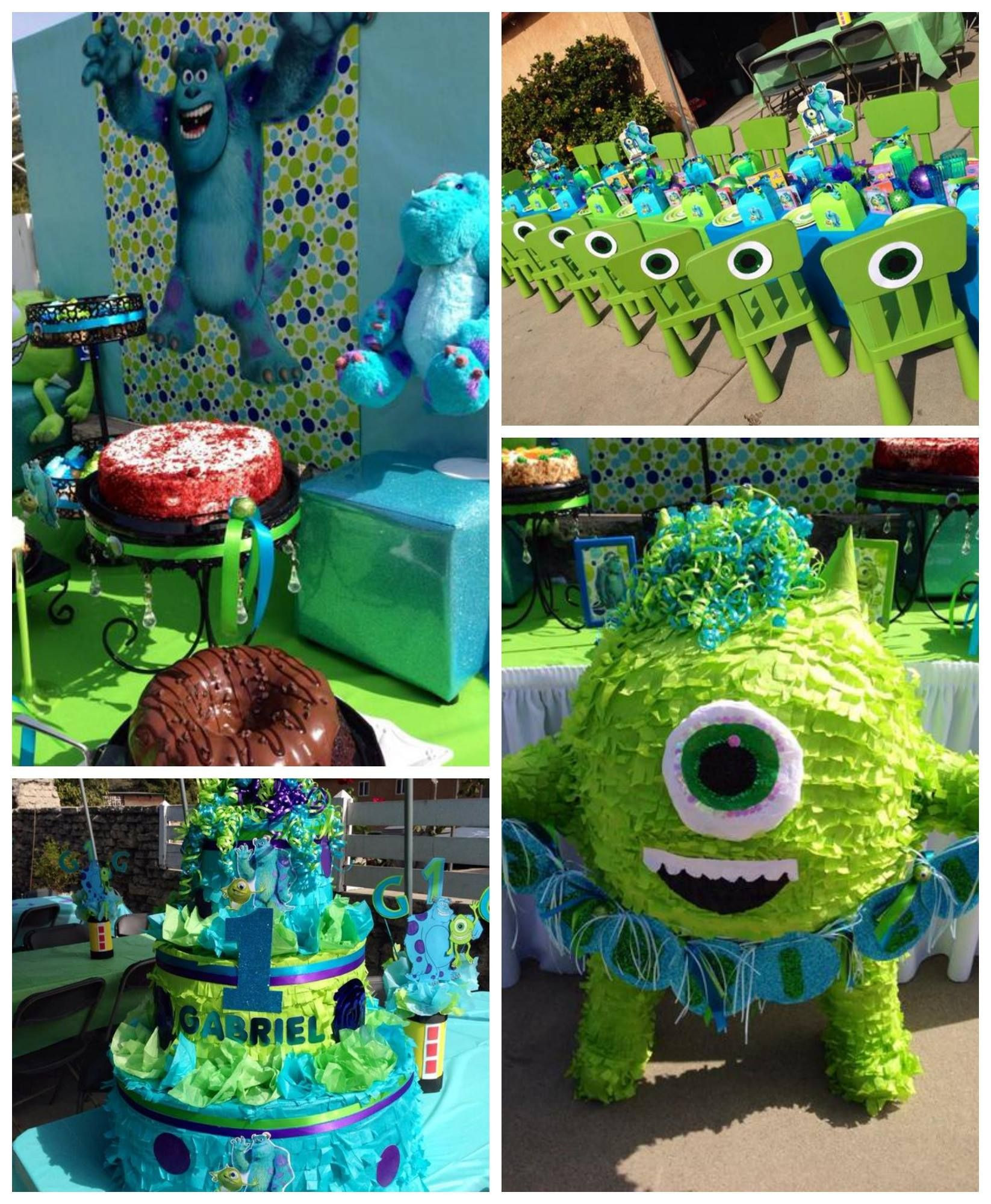 Monsters Inc Birthday Party
 Pin by Catch My Party on 1st Birthday Party Ideas