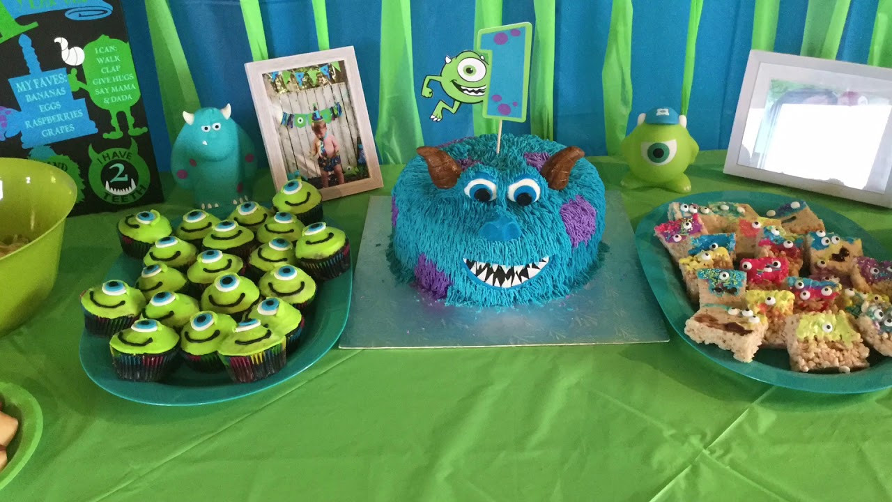 Monsters Inc Birthday Party
 Monsters Inc themed 1st Birthday party Diy party