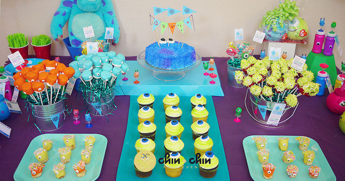 Monsters Inc Birthday Party
 Kara s Party Ideas Monsters Inc Themed Birthday Party