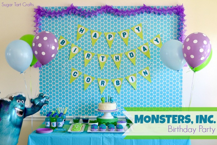 Monsters Inc Birthday Party
 Monsters Inc 2nd Birthday Party Stitch and Pink