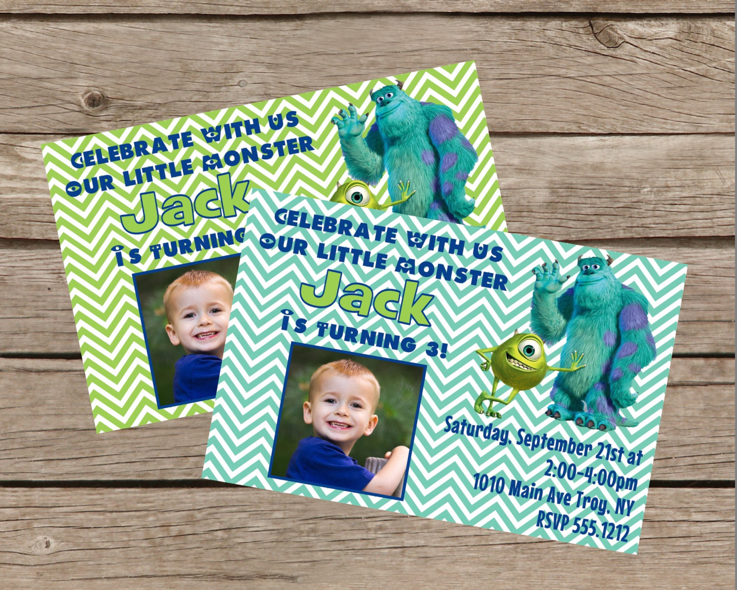 Monsters Inc Birthday Party
 Personalized Monsters Inc Birthday Party Invitation Printable
