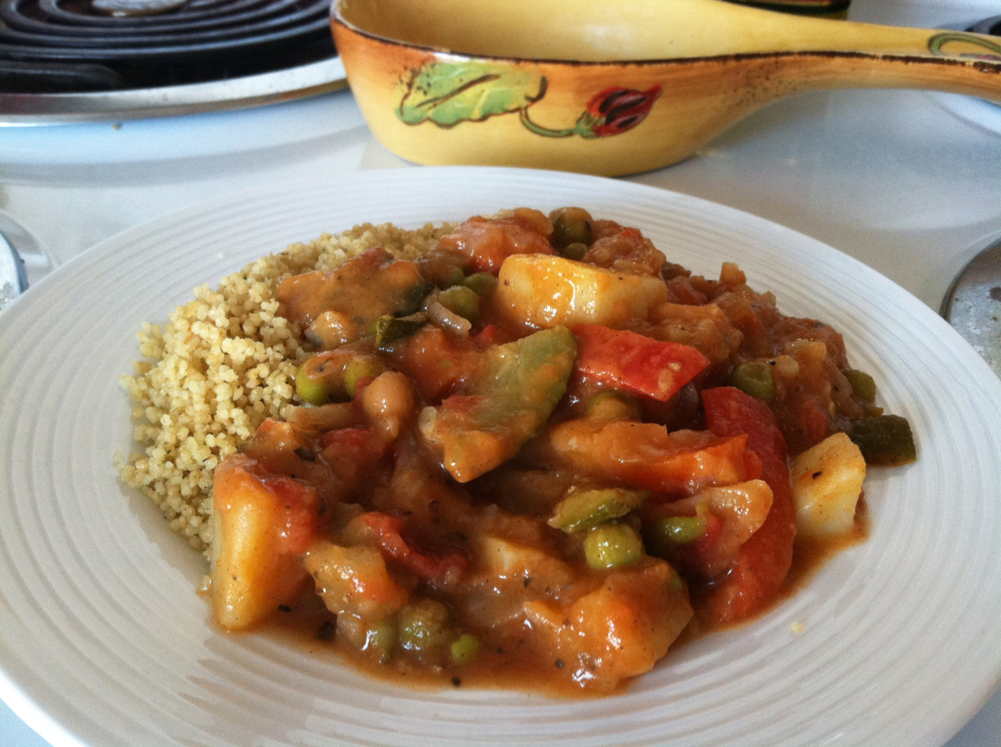 Moroccan Vegetable Stew
 Moroccan Inspired Ve able Stew Over Couscous