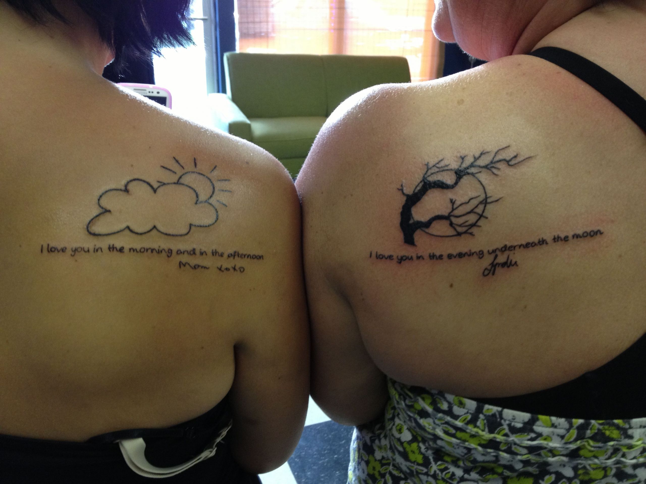 Mother And Daughter Tattoo Quotes
 Mother daughter tattoo with our signatures