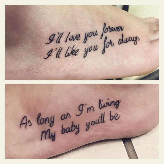 Mother And Son Tattoo Quotes
 70 Sweet Mother Daughter Tattoos