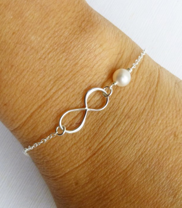 Mother Daughter Bracelet
 Mother Daughter Set of Two Sterling Silver Infinity