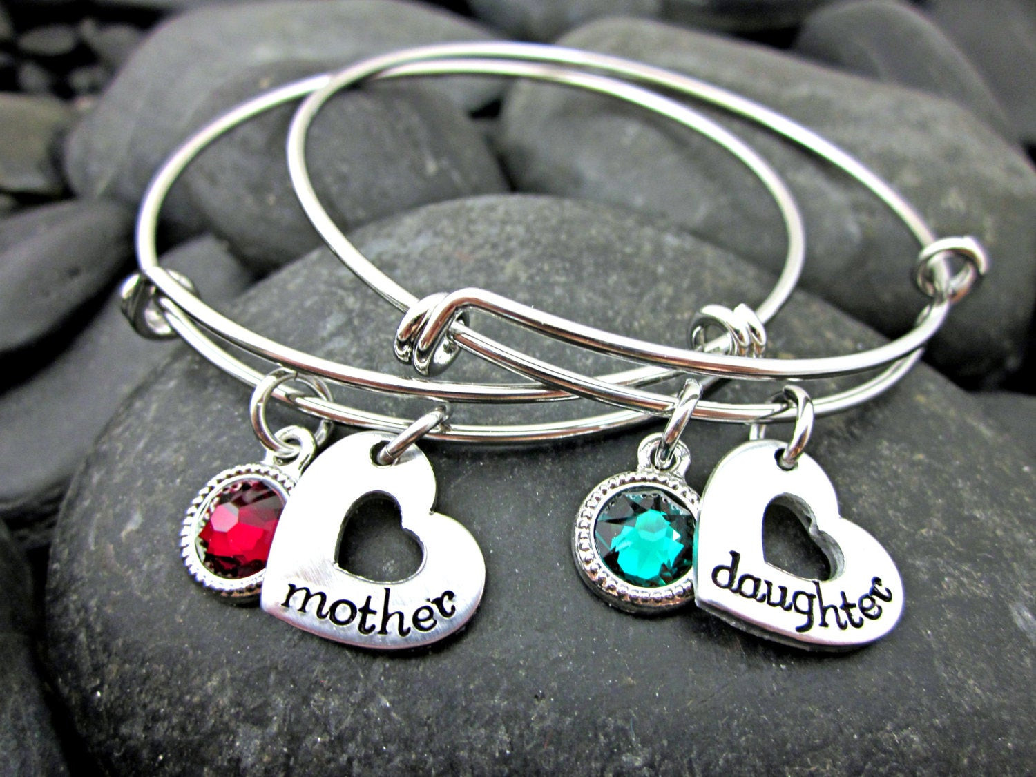 Mother Daughter Bracelet
 Mother Daughter Bracelets Matching Bracelet Set Birthstone