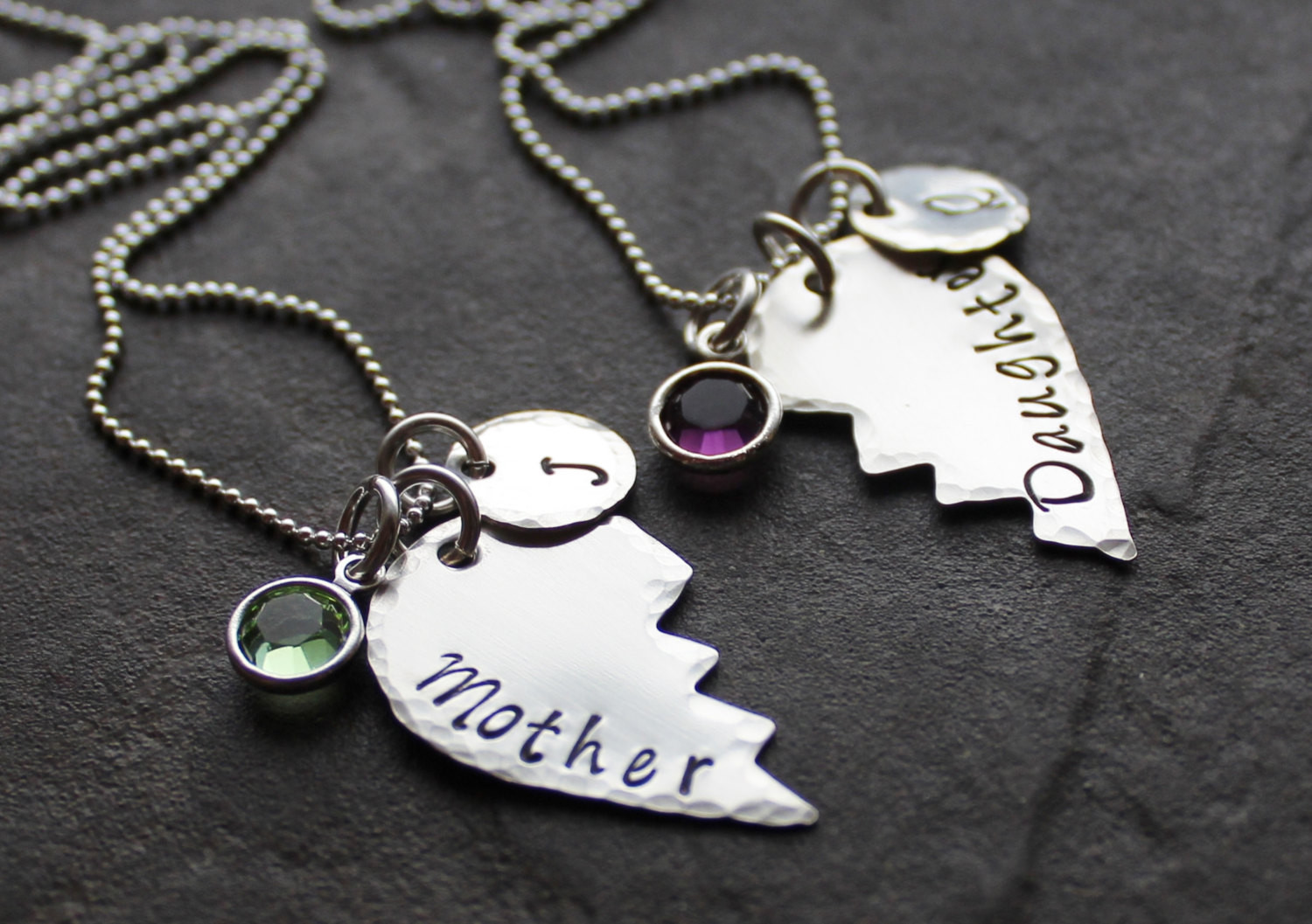 Mother Daughter Necklace Set
 Personalized Mother Daughter Necklace Set by