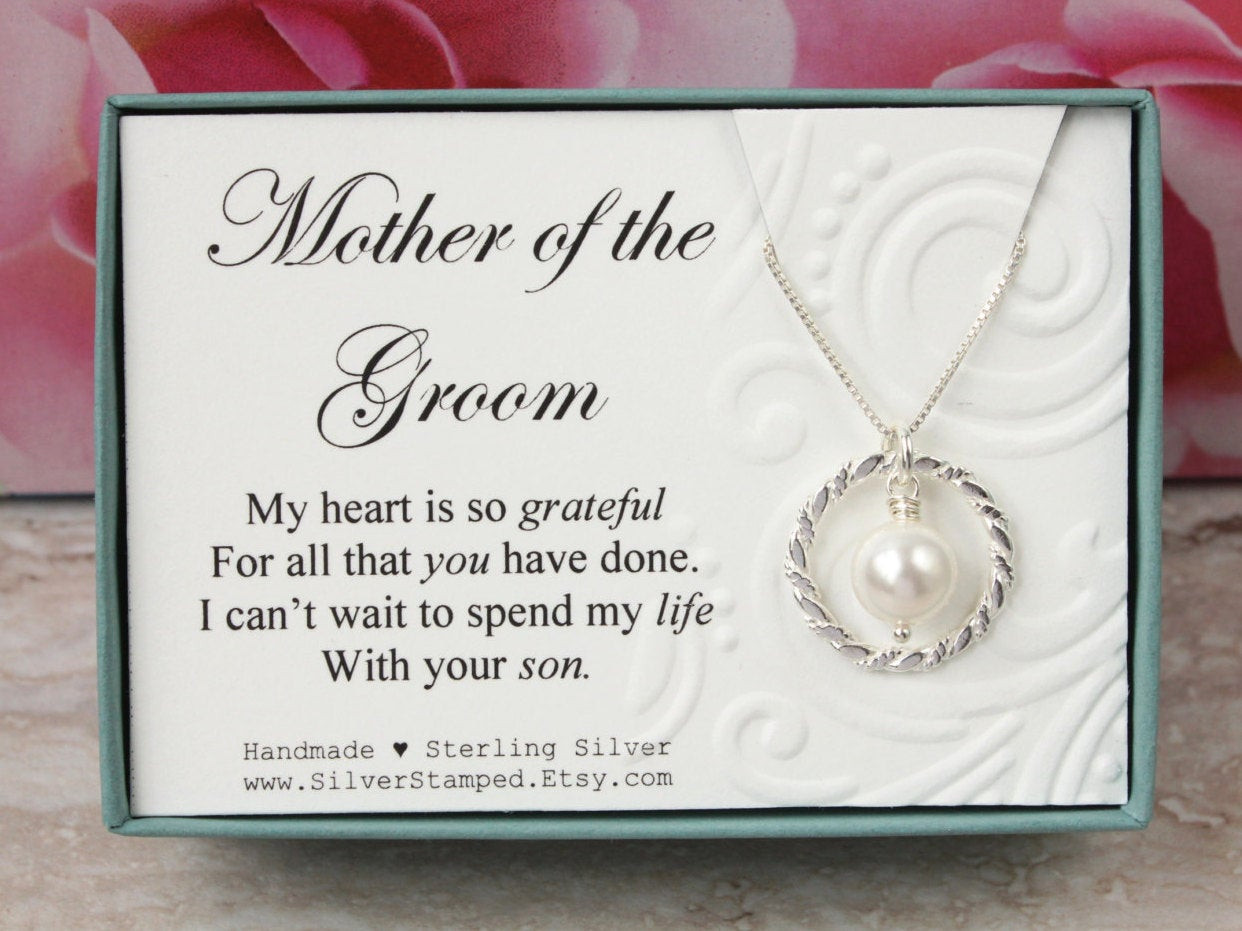 Mother Of The Groom Gift Ideas From Bride
 Gift for Mother of the Groom t from bride Sterling silver