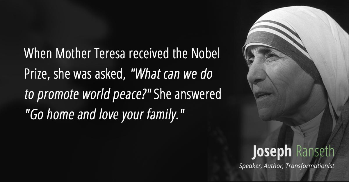 Mother Teresa Peace Quotes
 Your Daily Tripod God Is the Fire My Feet Are Held To