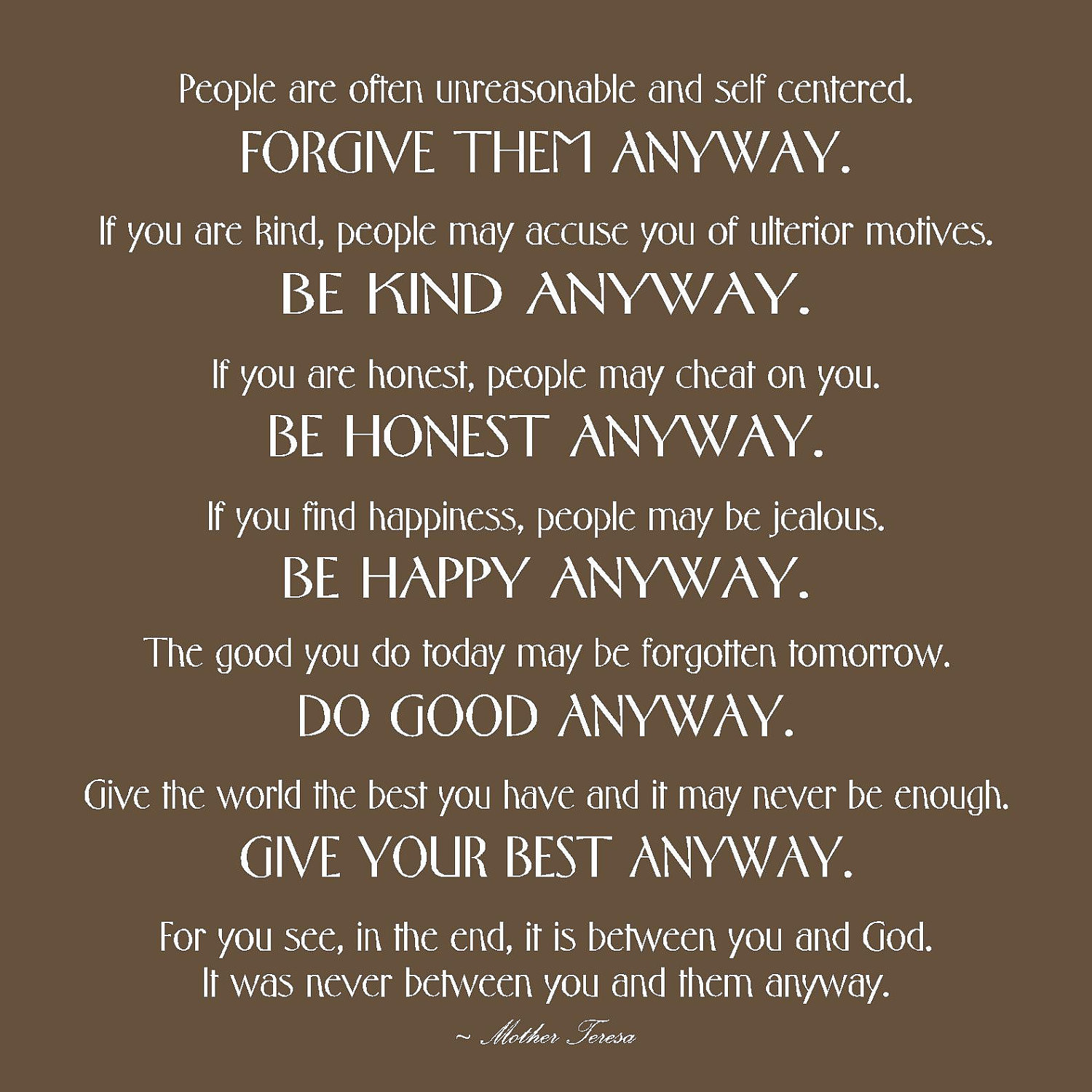 Mother Teresa Quotes Kindness
 Mother Teresa Kindness Quotes QuotesGram