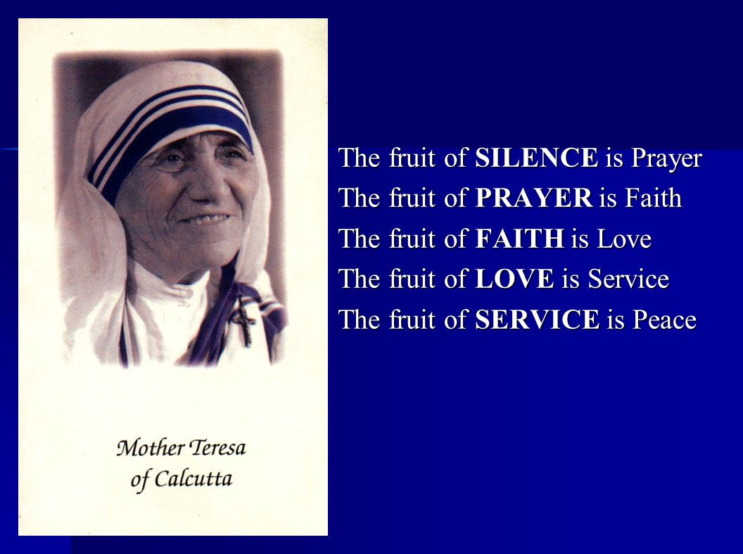 Mother Teresa Quotes On Service
 A Concord Pastor ments Pause for Prayer SUNDAY 9 4