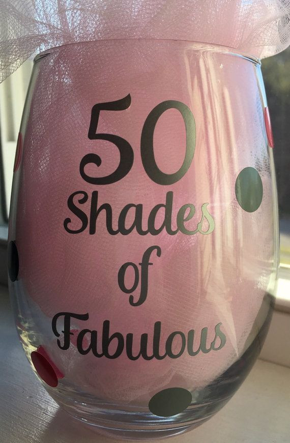 Mother'S 50Th Birthday Gift Ideas
 50th Birthday Gift 50 Shades 50 Shades Fabulous Wine