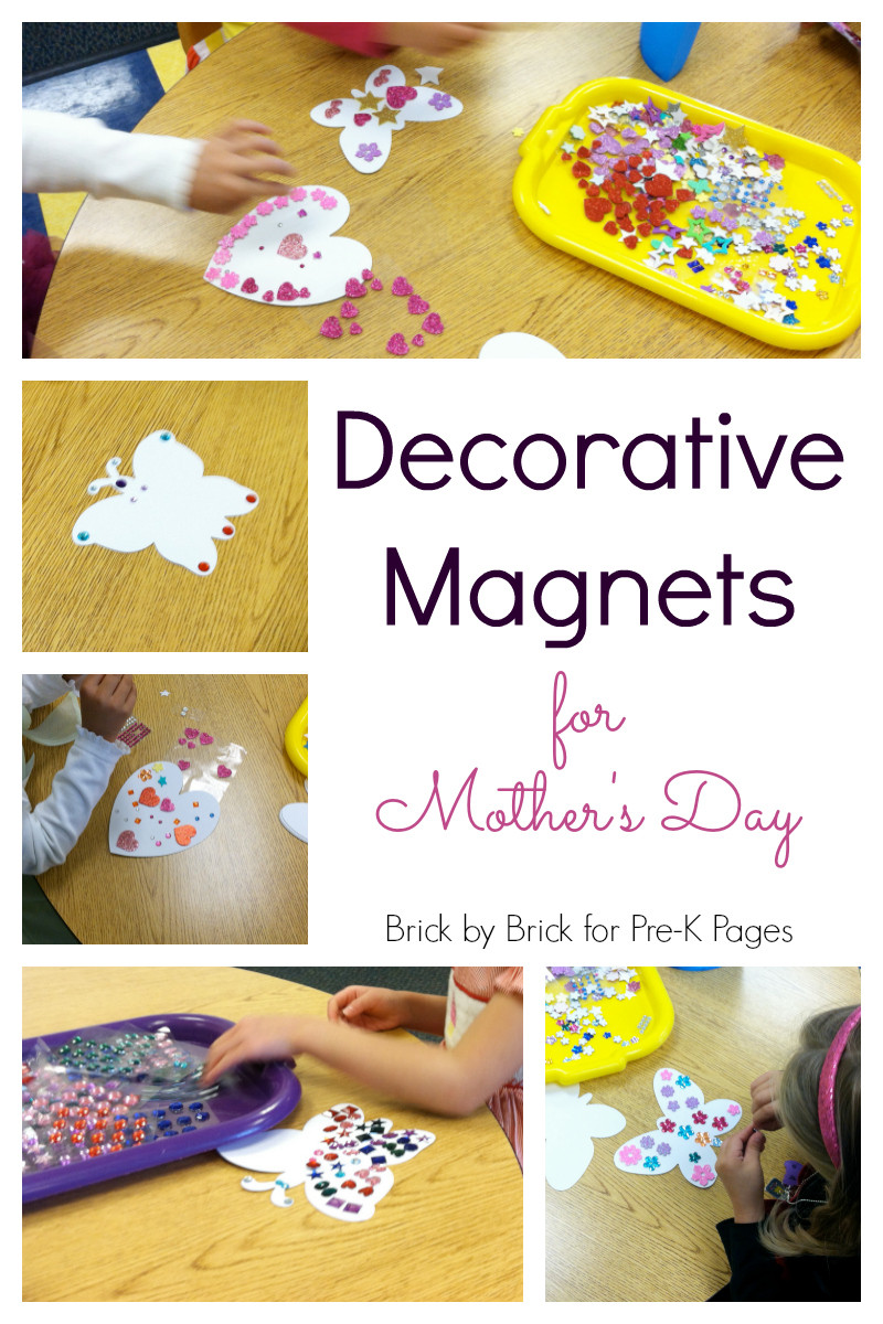 Mother'S Day Craft Ideas For Preschoolers
 Decorative Magnet Gift for Mother s Day Pre K Pages