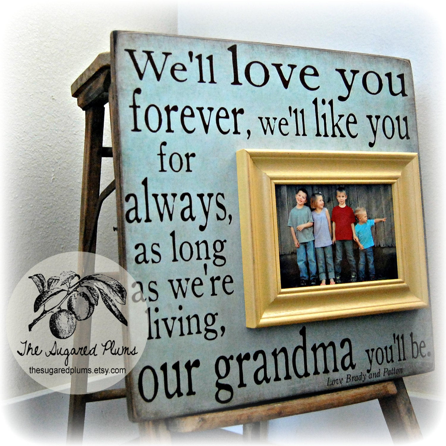 Mother'S Day Gift Ideas For Grandmother
 Mothers Day Frame I ll Love You Forever Grandma Gift