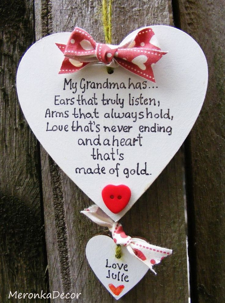 Mother'S Day Gift Ideas For Grandmother
 Handmade Heart No1 Grandma Mum Nanny Mothers Day Birthday