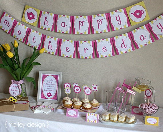 Mother'S Day Tea Party Ideas
 Printable Mother s Day Tea Party Brunch Printables Instant