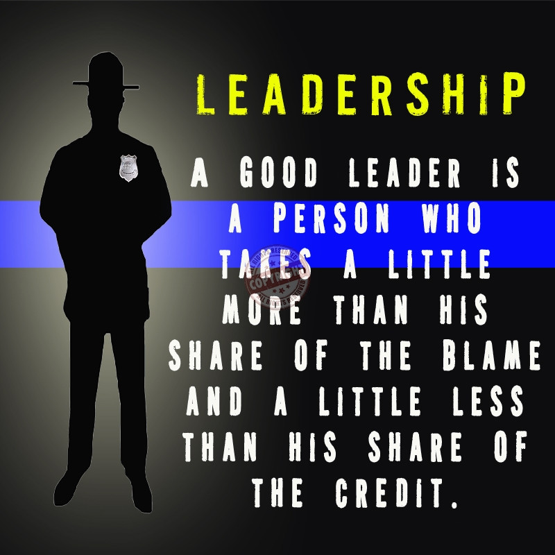 Motivational Leadership Quote
 Police Leadership Motivational Quotes QuotesGram