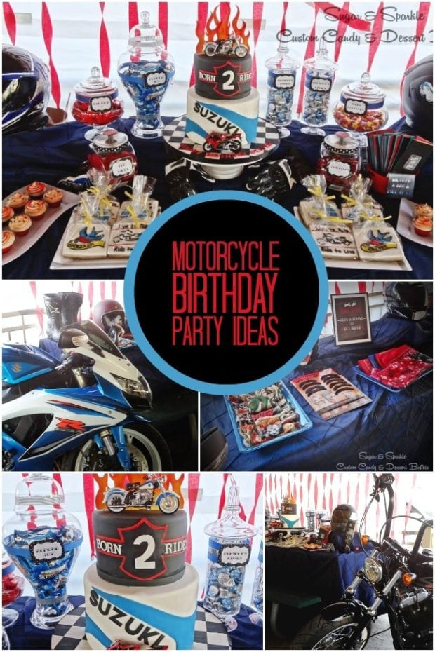 Motorcycle Birthday Decorations
 Motorcycle Themed Boy s Birthday Party