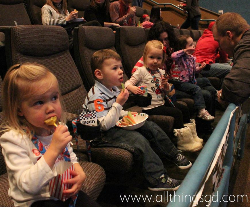 Movie Theatre Birthday Party
 Kate s Cars Themed Birthday Party All Things G&D