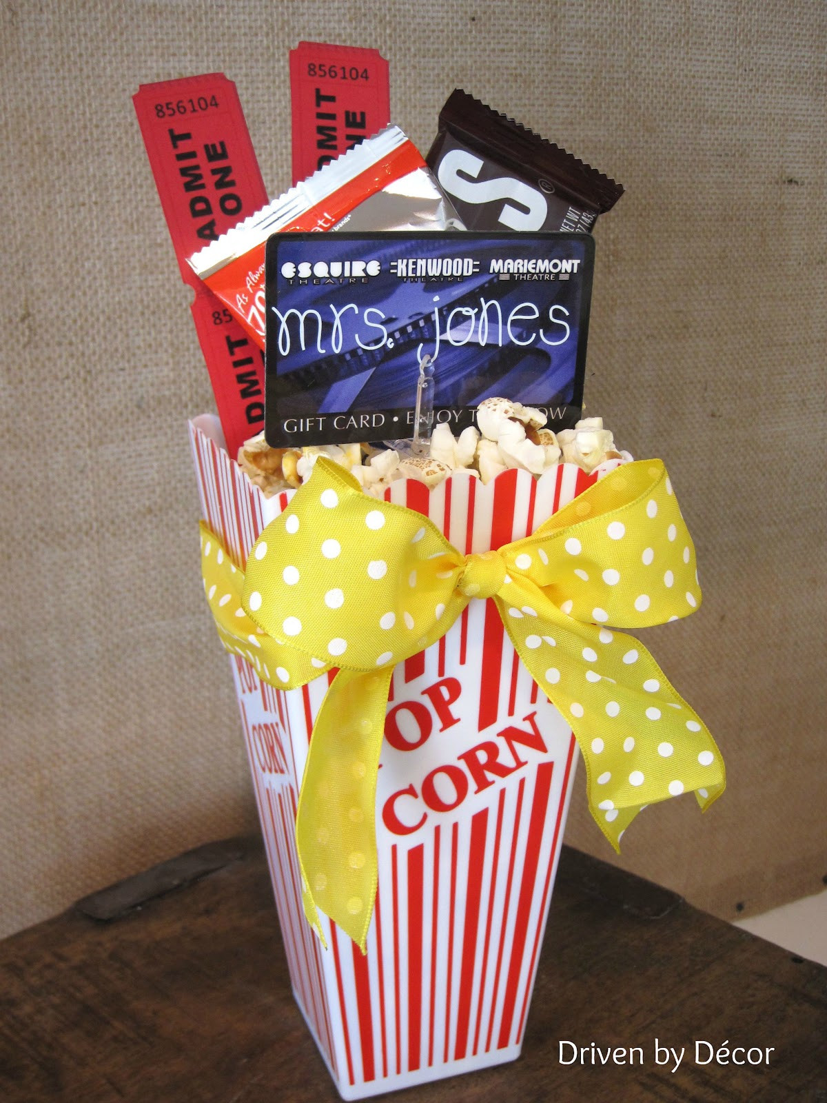 Movie Theatre Gift Basket Ideas
 Teacher & Graduation Gifts Simple Ways to Dress up a Gift