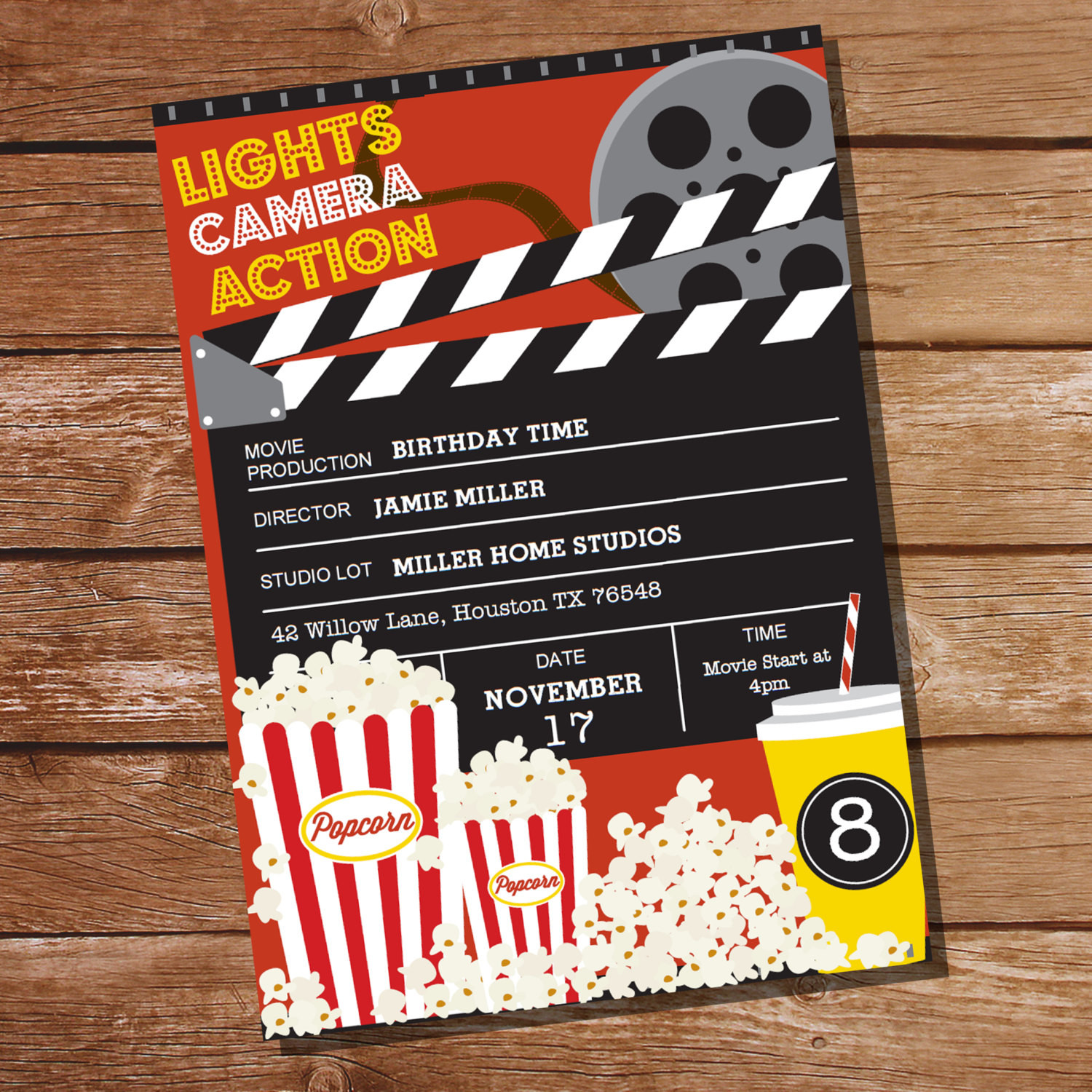 Movie Ticket Birthday Invitation
 Movie Party Invitation Movie Ticket Invitation Instant