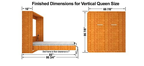 Murphy Bed Kits DIY
 Queen Size Vertical Mount Easy DIY Murphy Wall Bed