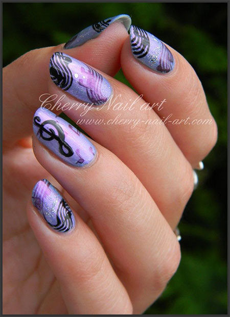 Music Nail Designs
 Cool Music Notes Nail Art Designs Ideas & Trends 2014