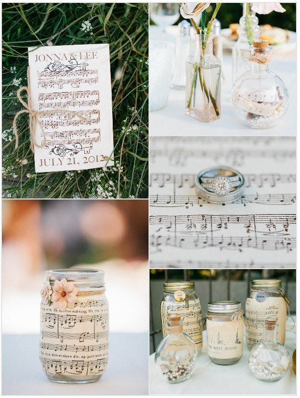 Music Themed Wedding Decorations
 Inspirational Wedding Ideas 76 Music Theme