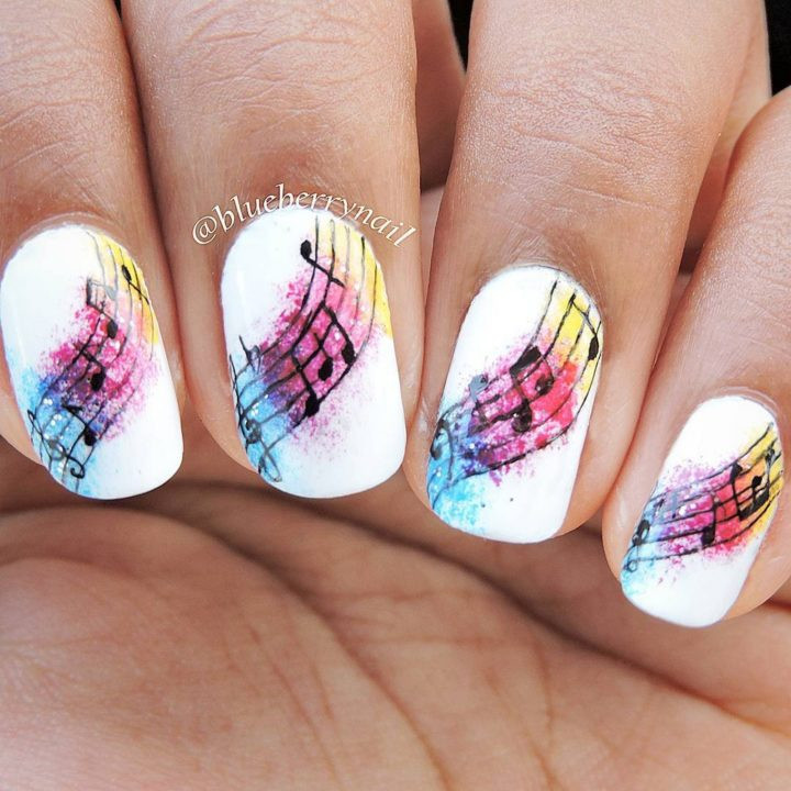 Musical Nail Designs
 18 Music Nails and Nail Art Designs That Will Make You