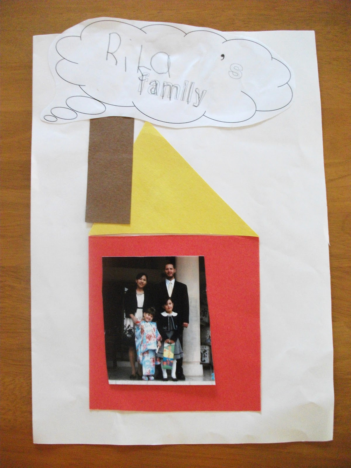 My Family Craft Ideas For Preschool
 My Family Shapes House Craft
