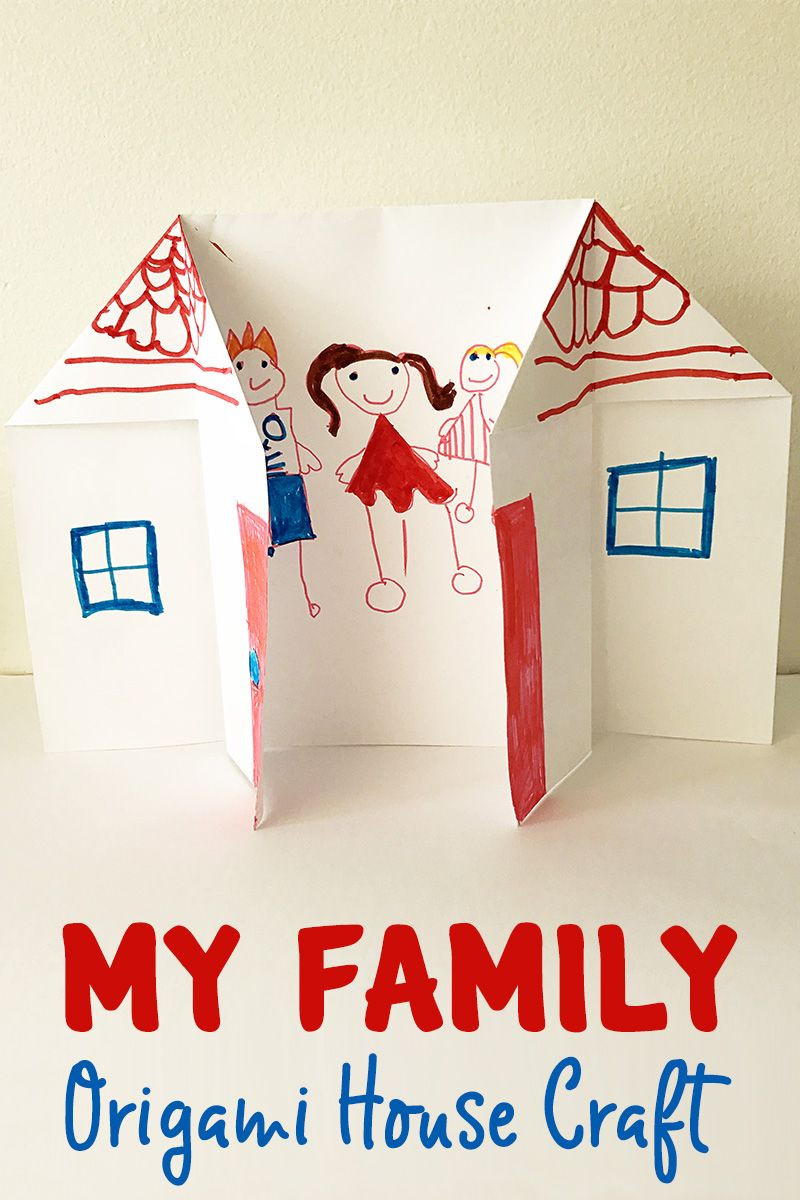 My Family Craft Ideas For Preschool
 Learning About Families Origami House Activity