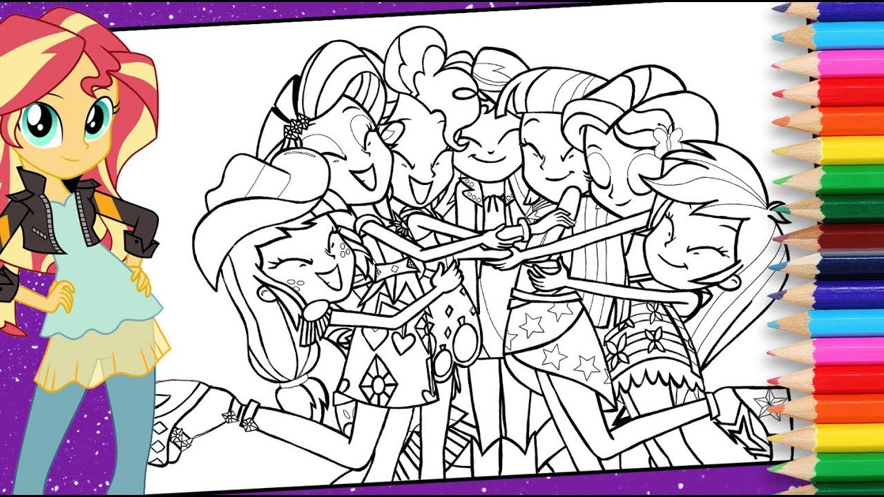 My Little Pony Girls Coloring Pages
 My little Pony Equestria girls coloring pages MLP EG