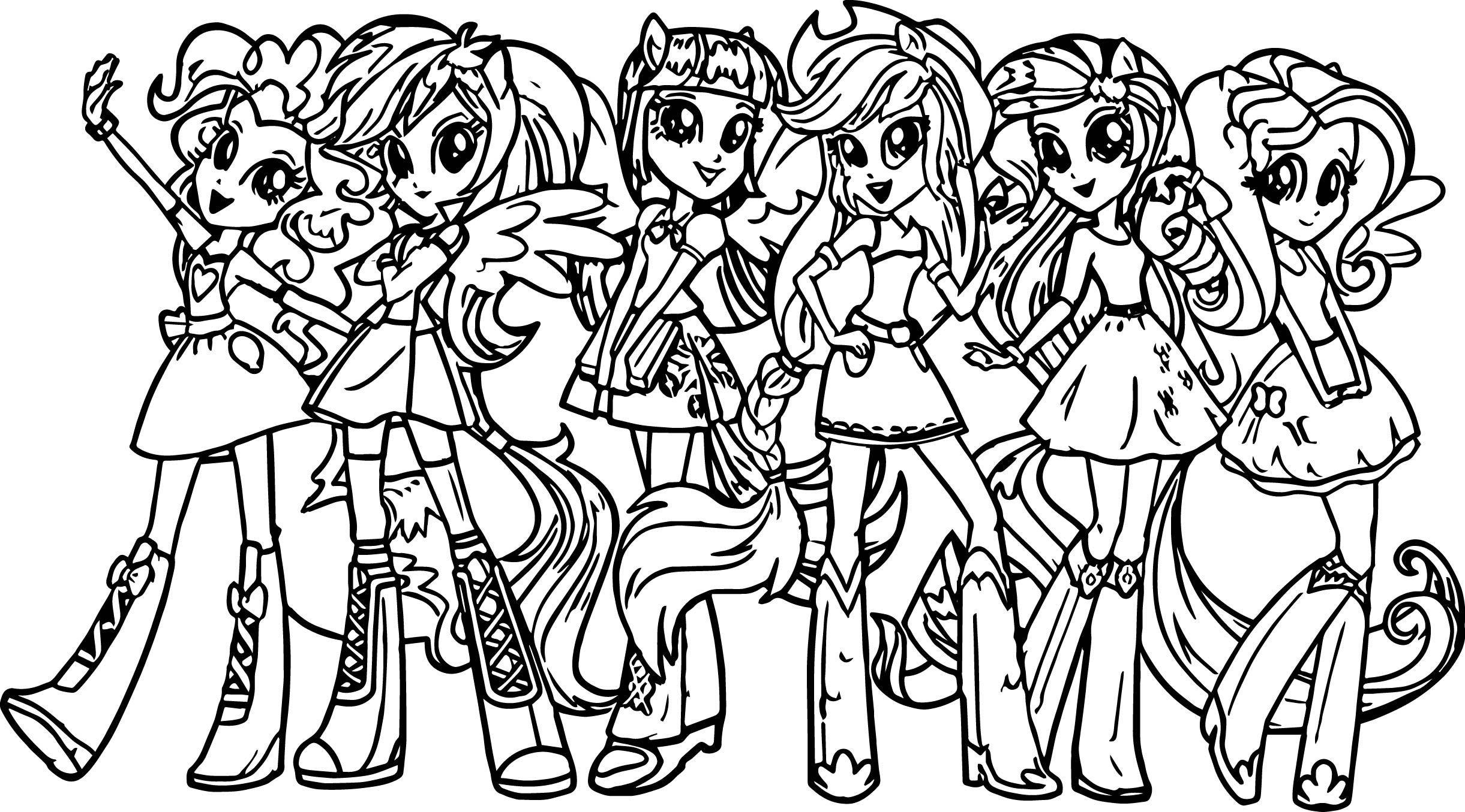 My Little Pony Girls Coloring Pages
 My Little Pony Girls Coloring Page my litle pony