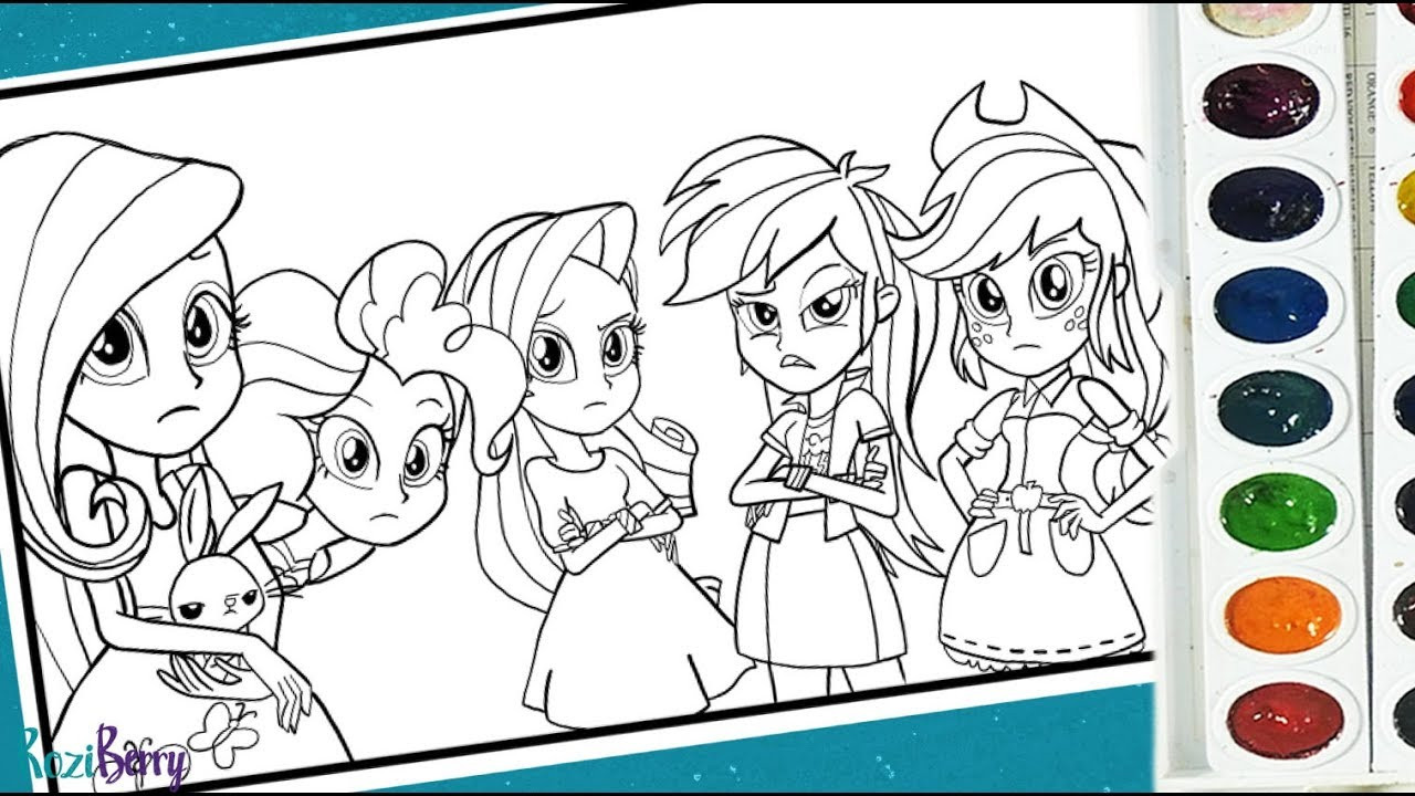 My Little Pony Girls Coloring Pages
 My little pony Equestria girls coloring pages for kids