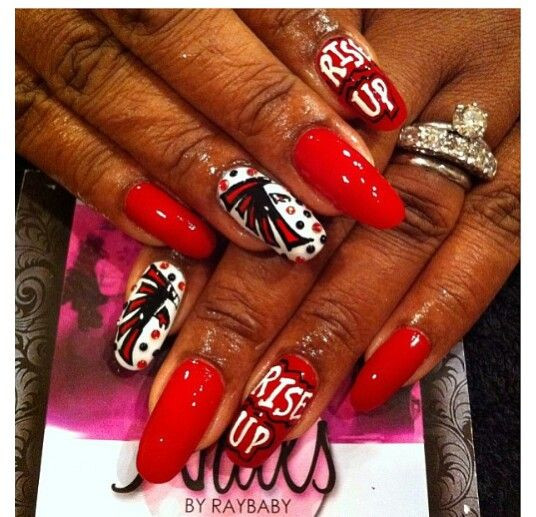 Nail Art Atlanta
 Falcons nails