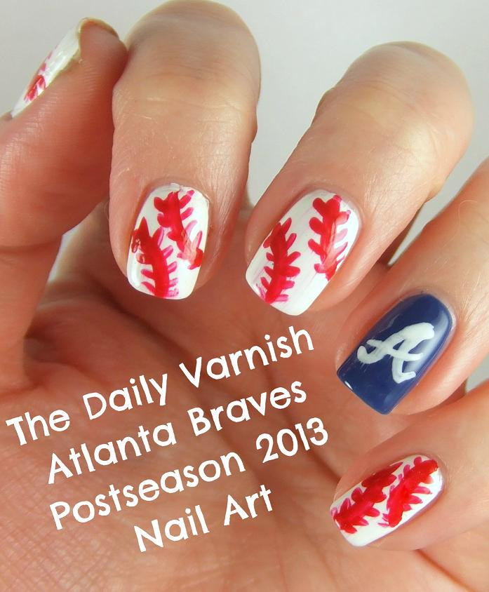 Nail Art Atlanta
 Nail Art 2013 Postseason Atlanta Braves Manicure – The